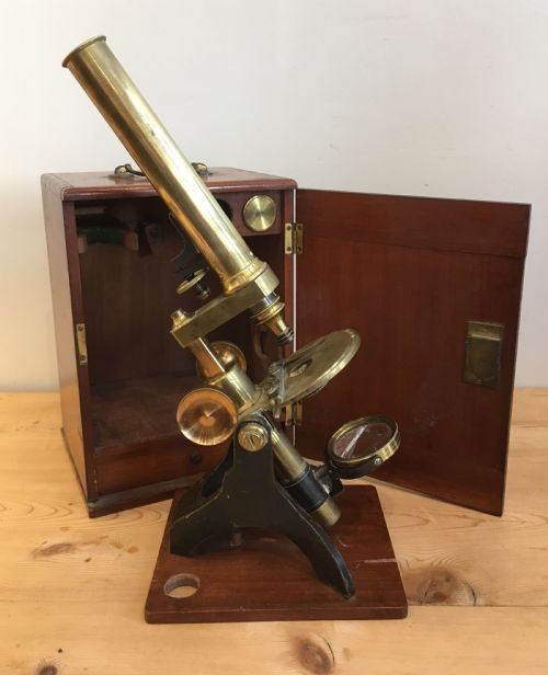 Antique 19th Century Brass Bar Limb Microscope