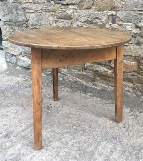 fig 1. Antique 19th Century Pine Cricket Table