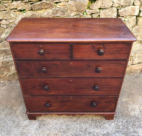 fig 2. Early Victorian Mahogany Chest of Drawers