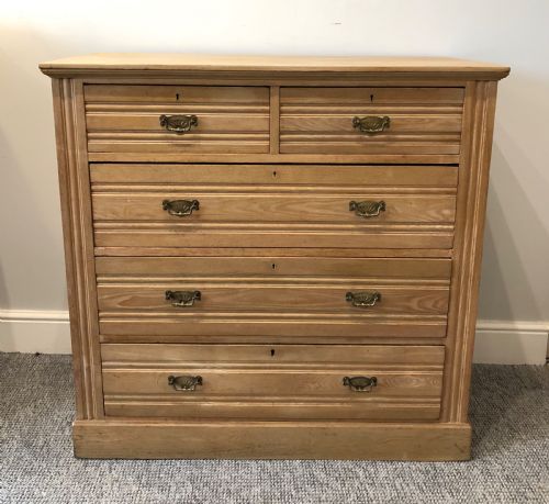 Antique Edwardian Ash Chest of Drawers