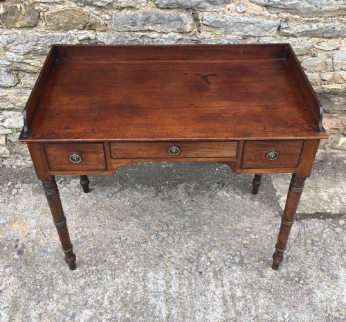 fig 1. Antique Georgian Mahogany Side Table 