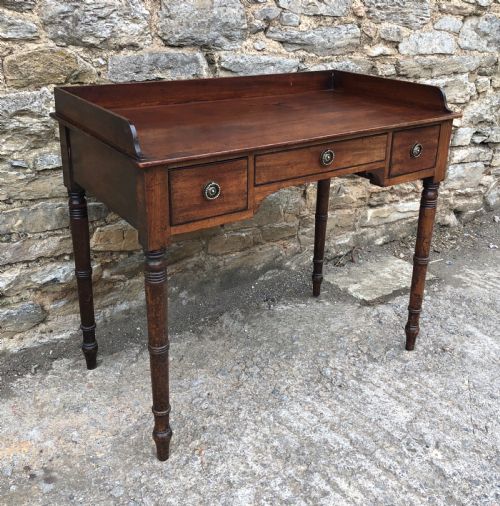 fig 2. Antique Georgian Mahogany Side Table 