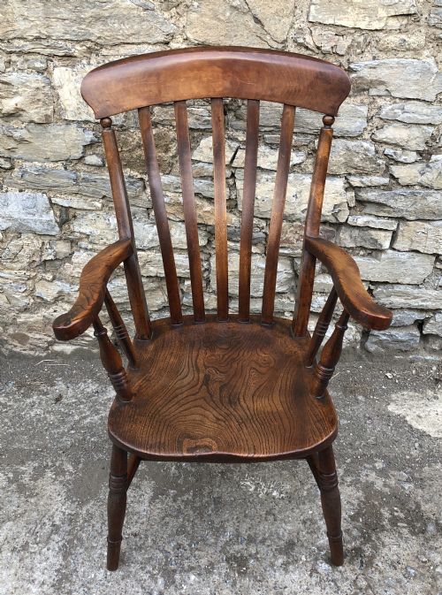 fig 1. Antique Elm Farmhouse Windsor Chair