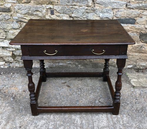 Antique 18th Century Oak Side Table