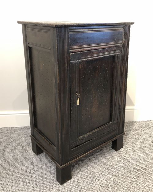 fig 1. Antique 18th Century Oak Meat Safe Cupboard