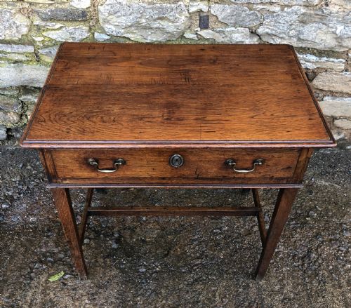 fig 1. Antique Georgian Oak Side Table