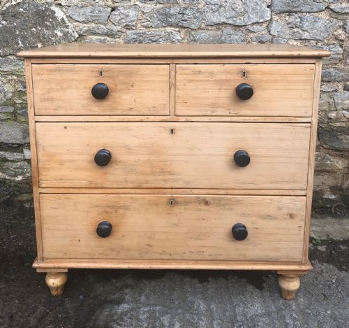 Antique Victorian Pine Chest of Drawers