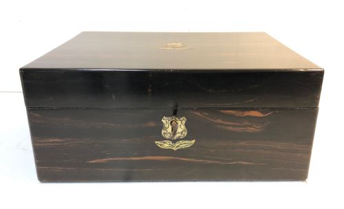 Antique Victorian Coromandel Writing Slope