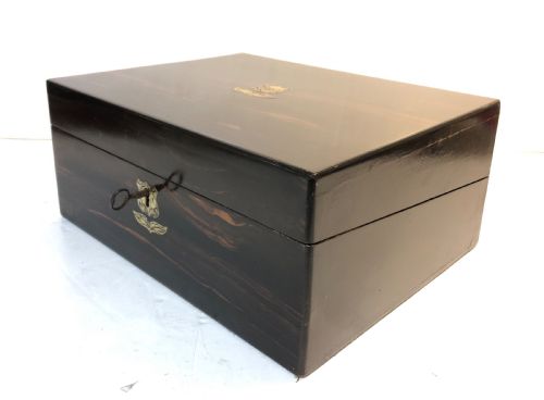 fig 1. Antique Victorian Coromandel Writing Slope
