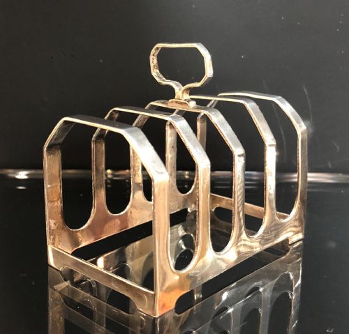 Good Quality Antique 1933 Silver Toast Rack