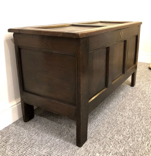 fig 2. Antique 18th Century Oak Coffer