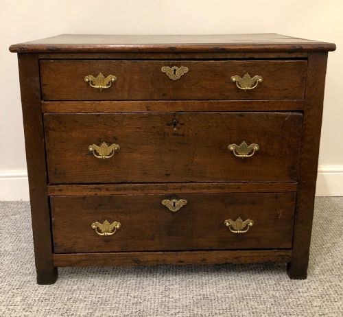 Small Antique 17th Century Oak Chest of Drawers