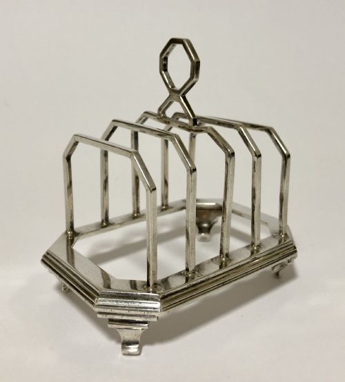 Antique Solid Sterling Silver Toast Rack
