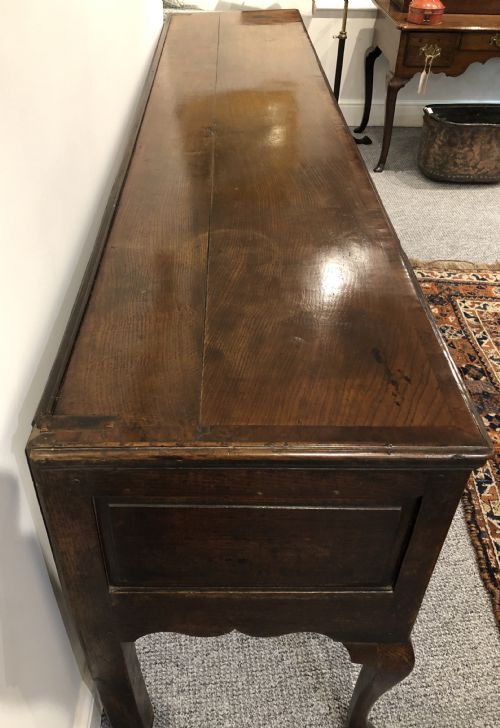 fig 2. Large Antique Georgian Four Drawer Oak Dresser Base