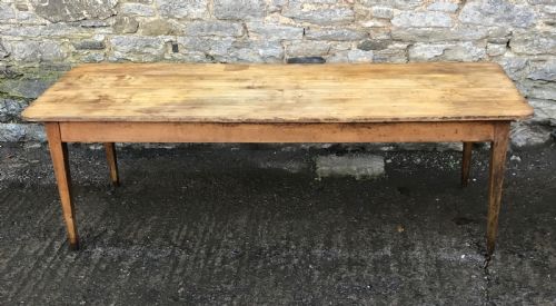 Large Antique French Fruitwood Dining Table