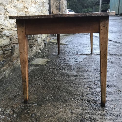 fig 2. Large Antique French Fruitwood Dining Table