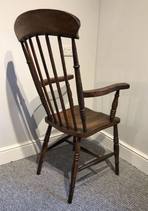 fig 1. Antique Farmhouse Stick Back Chair