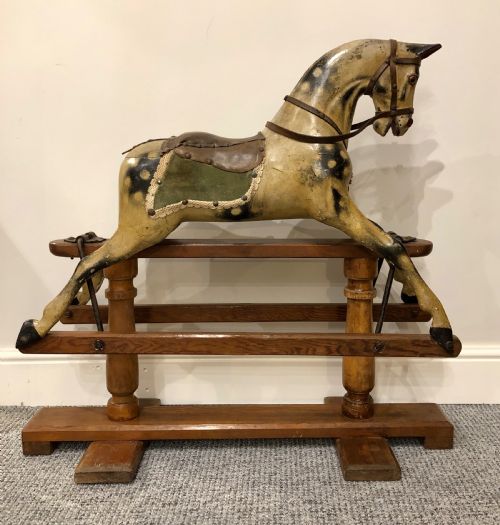 fig 1. Small Antique Victorian Rocking Horse