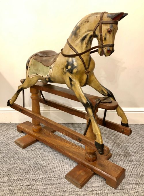 fig 2. Small Antique Victorian Rocking Horse