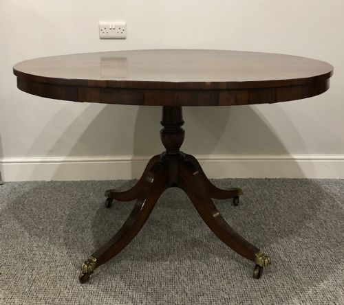 fig 1. Antique Regency Rosewood Tilt Top Breakfast Table