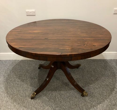 fig 2. Antique Regency Rosewood Tilt Top Breakfast Table