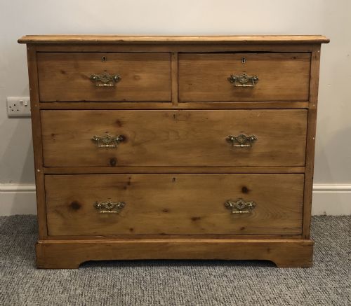 Antique Stripped Pine Chest of Drawers