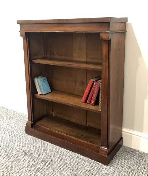 fig 1. Small Antique Victorian Mahogany Open Bookcase