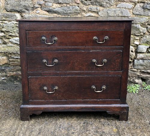 Small Antique 18th Century Oak Chest of Drawers