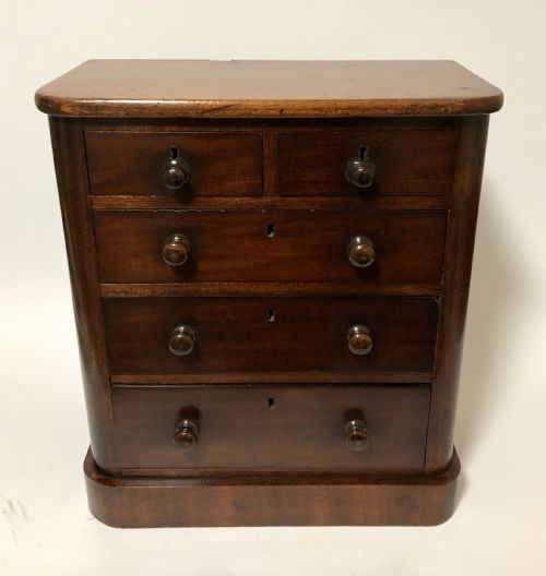 Antique Victorian Miniature Apprentice Mahogany Chest of Drawers