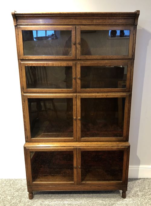 Antique Oak Glazed Minty Bookcase