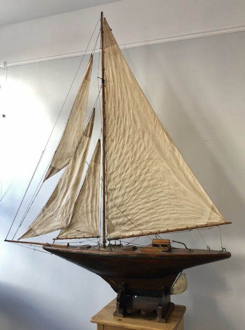 HUGE ANTIQUE POND YACHT - ADDITIONAL PHOTO 7