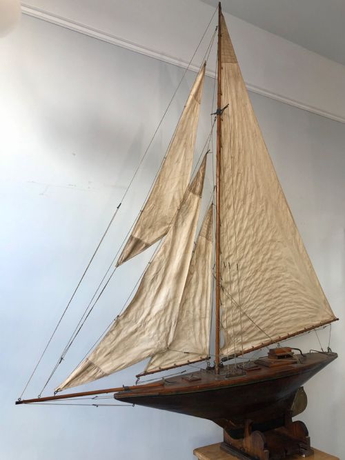 HUGE ANTIQUE POND YACHT - ADDITIONAL PHOTO 8