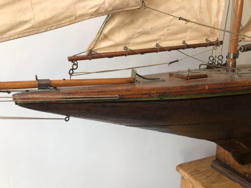 HUGE ANTIQUE POND YACHT - ADDITIONAL PHOTO 11