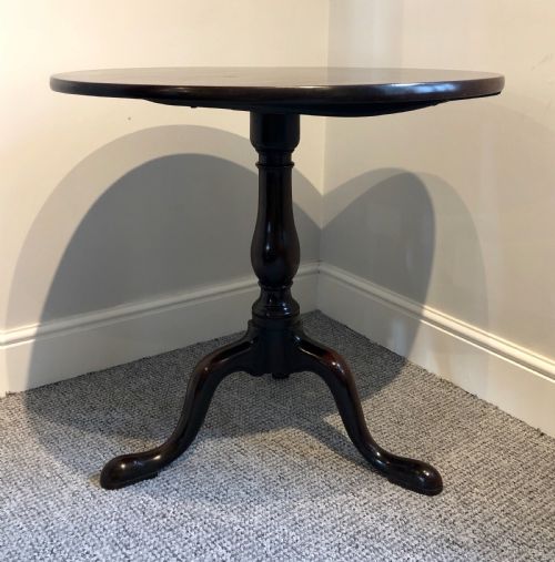 fig 1. Antique Georgian Mahogany Tilt Top Table