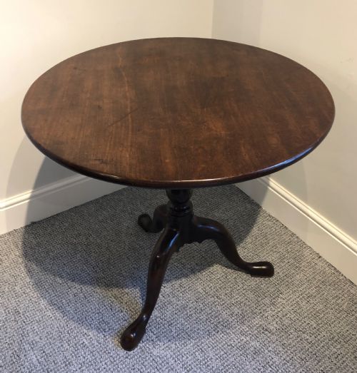 Georgian Mahogany Tilt Top Occasional Table