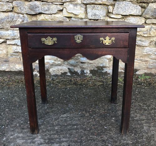 Small Antique 18th Century Oak Side Table