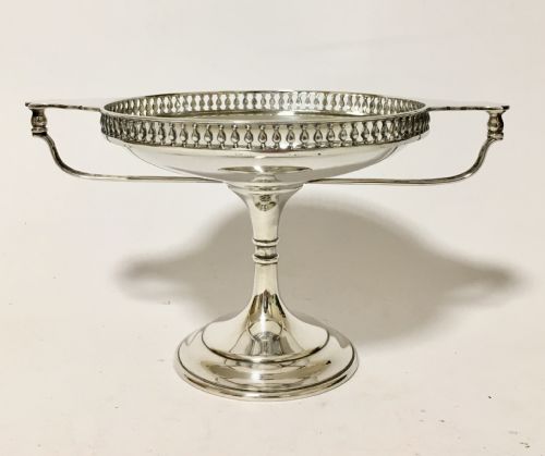 fig 1. Antique Solid Sterling Silver Tazza