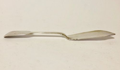 fig 1. Antique Victorian Solid Silver Butter Knife 1841 William Eaton