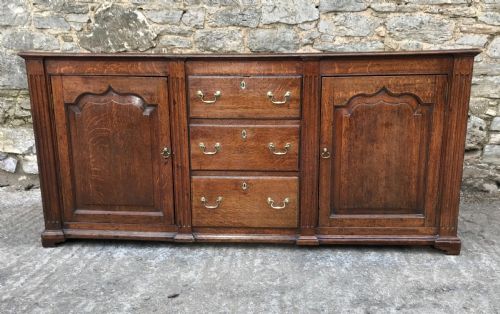 Antique Georgian Oak Dresser Base