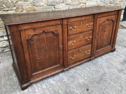 fig 2. Antique Georgian Oak Dresser Base