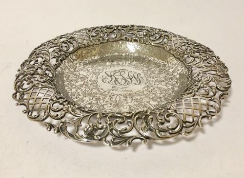 Antique American Solid Sterling Silver Dish by Tilden Thurber Co