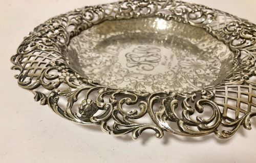 fig 2. Antique American Solid Sterling Silver Dish by Tilden Thurber Co