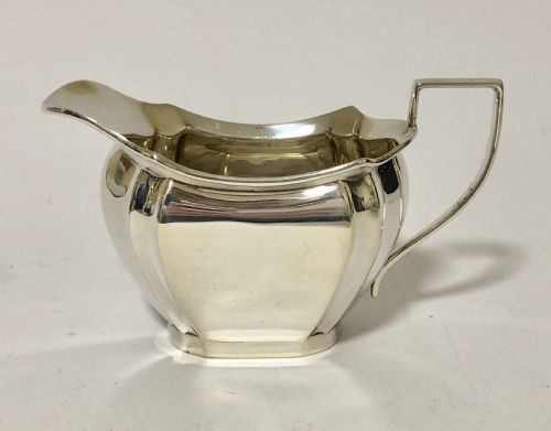 Antique Art Deco Solid Silver Milk Jug