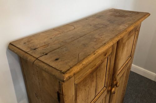 fig 2. Antique Victorian Narrow Pine Cupboard
