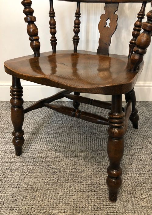 fig 2. Antique Broad Arm Windsor Chair