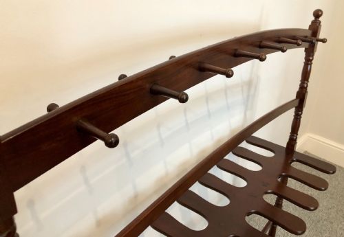 fig 2. Superb Large Antique Regency Mahogany Whip and Boot Rack Stand