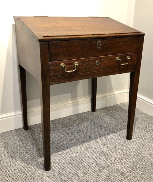 fig 2. Antique Georgian 18th Century Oak Clerks Desk
