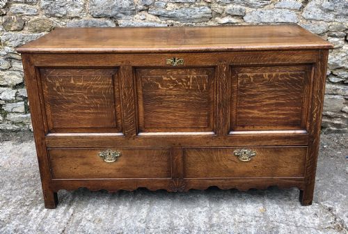Antique Oak Mule Chest