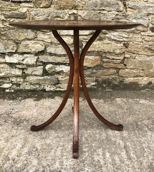 fig 2. Antique Oval Mahogany Arts and Crafts Table Liberty Style