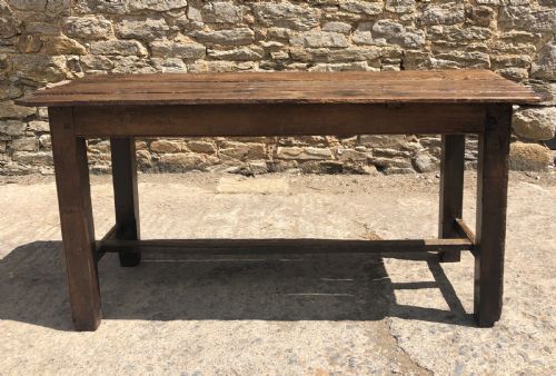 fig 1. Antique Oak Farmhouse Table